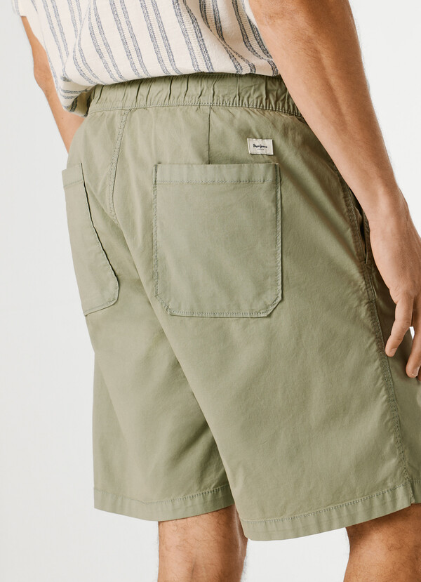 RELAXED FIT POPLIN SHORTS
