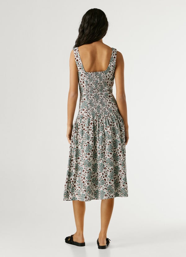 FLORAL PRINT MAXI DRESS