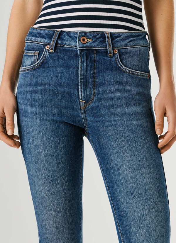 MID-RISE SKINNY FIT JEANS - REGENT