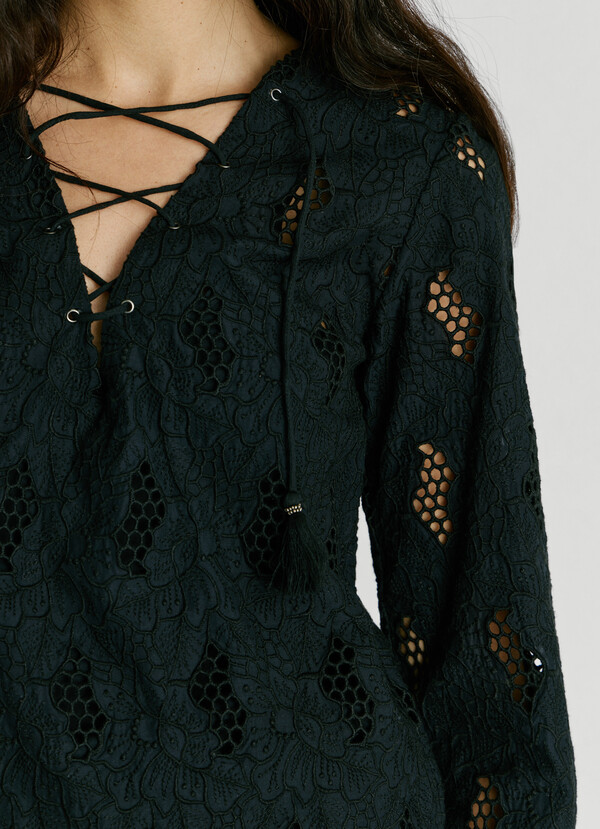 BLOUSE WITH OPENWORK DETAILS