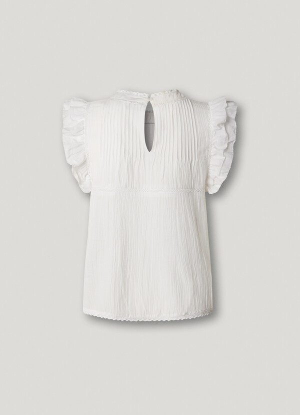 PLEATED DETAILS BLOUSE