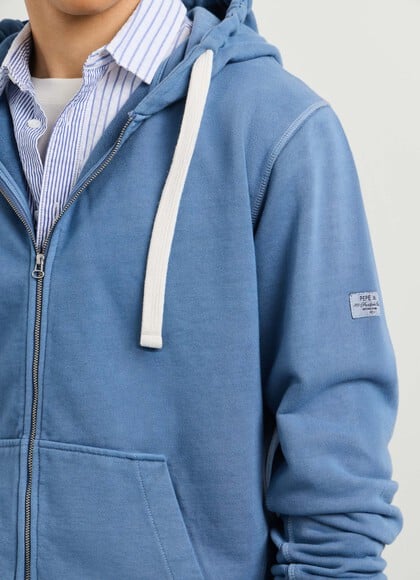 RELAXED FIT FULL ZIP HOODIE