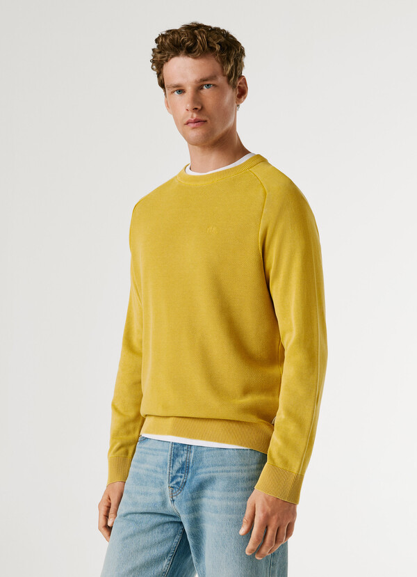 CREW NECK PIQU&Eacute; JUMPER
