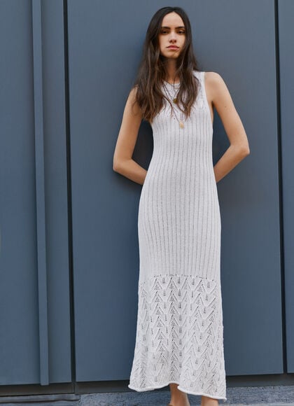 OPENWORK DETAIL MAXI DRESS