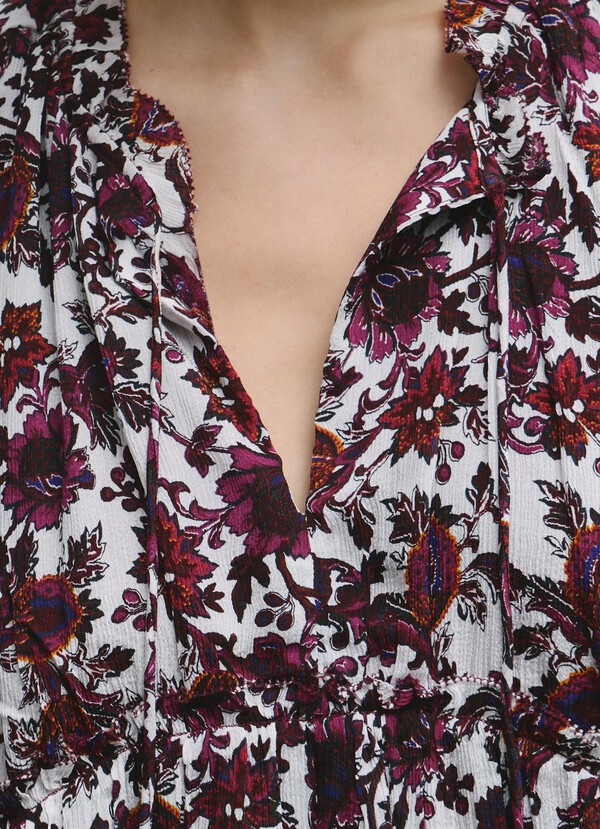 FLORAL PRINT FLUID BLOUSE