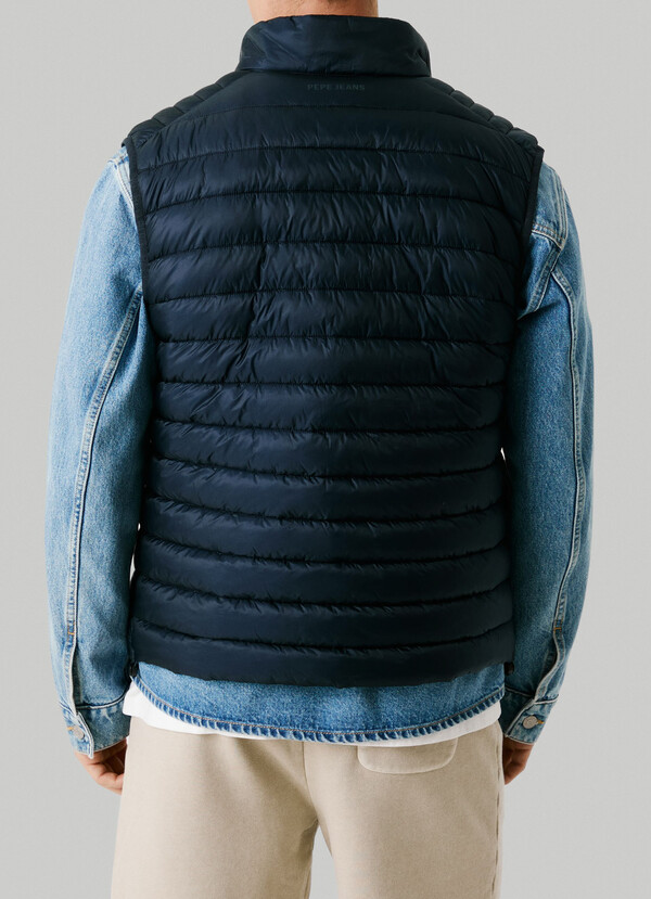 PRINTED LOGO PADDED GILET