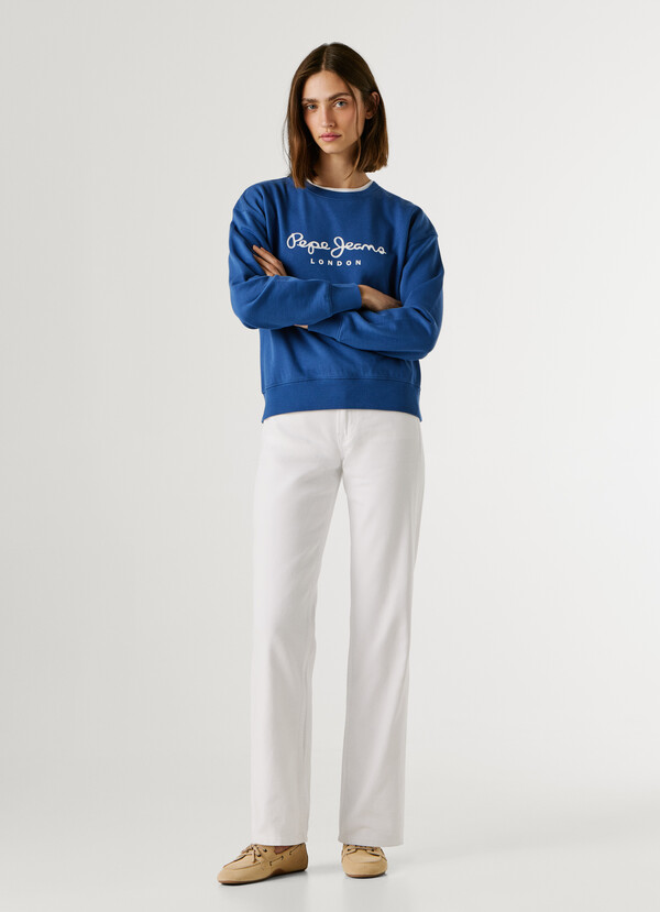 CREW NECK LOGO SWEATSHIRT