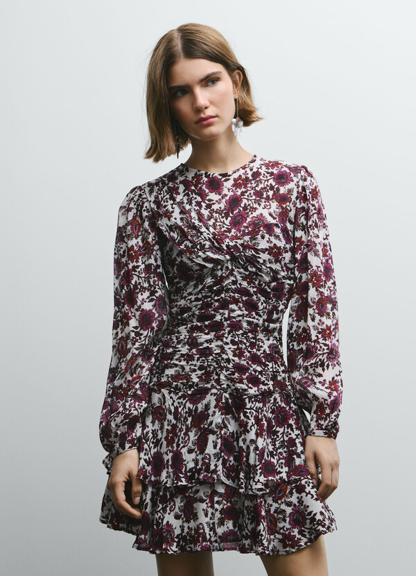 FLORAL PRINT MINI DRESS