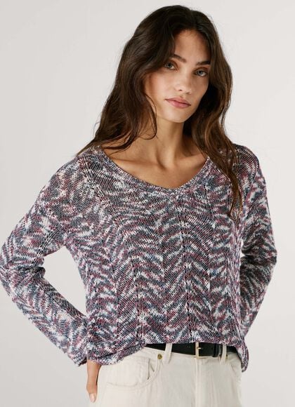 V-NECK KNIT JUMPER