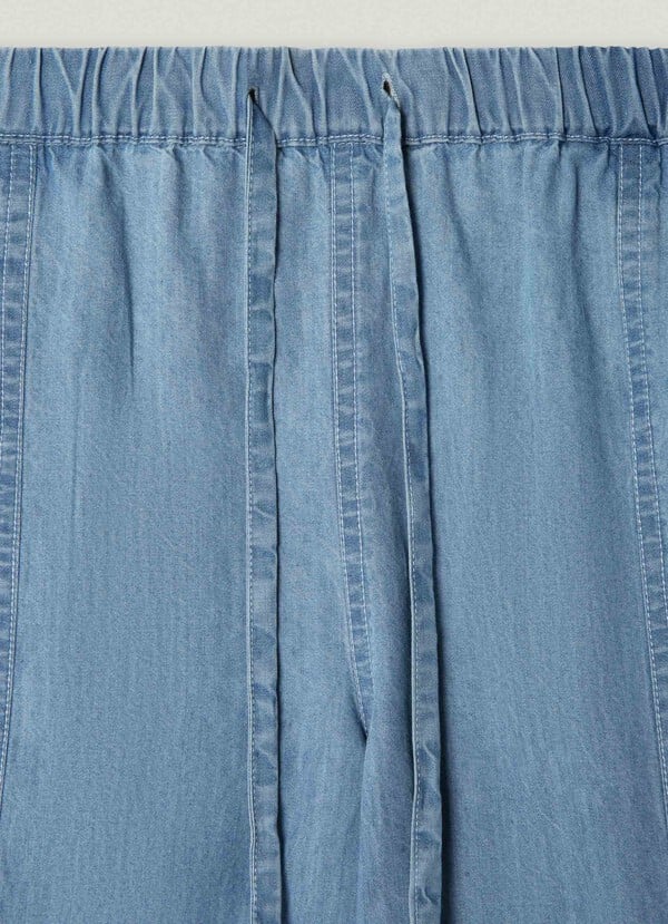 WIDE DENIM TROUSERS