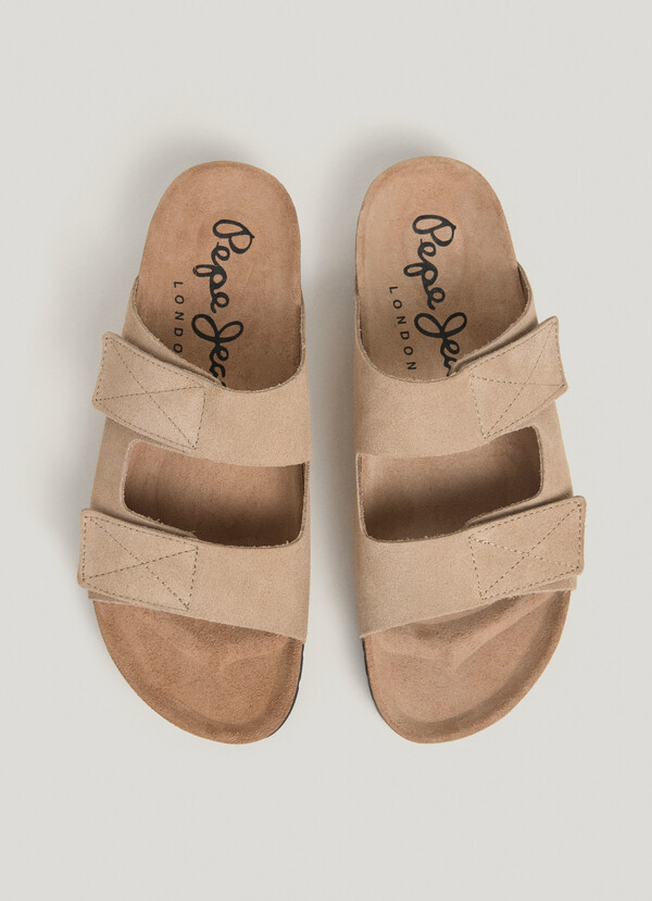 SANDALEN WILDLEDER DOPPELTER KLETTVERSCHLUSS