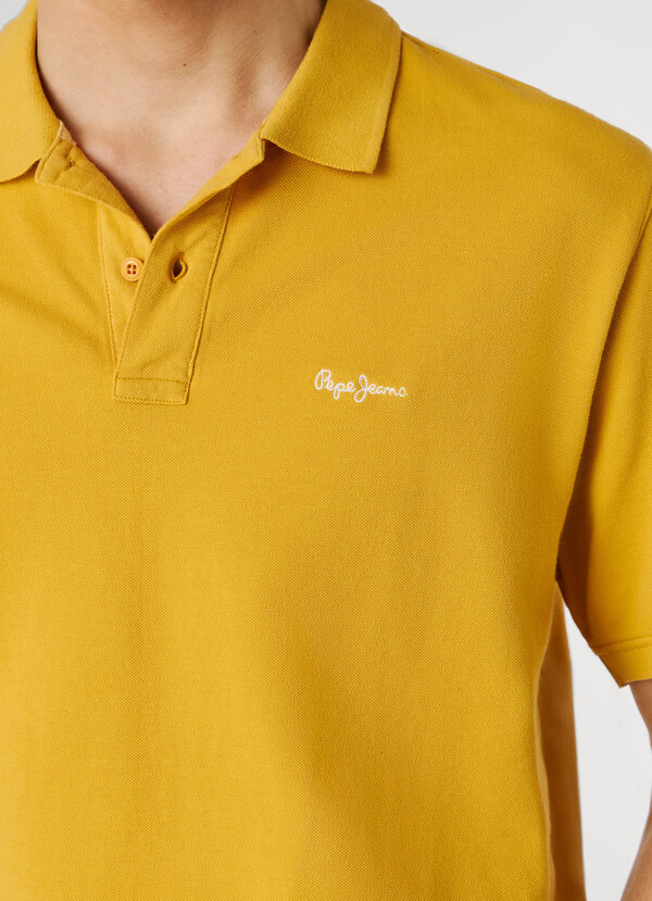 GARMENT DYED PIQUE POLO SHIRT