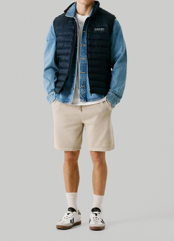 PRINTED LOGO PADDED GILET