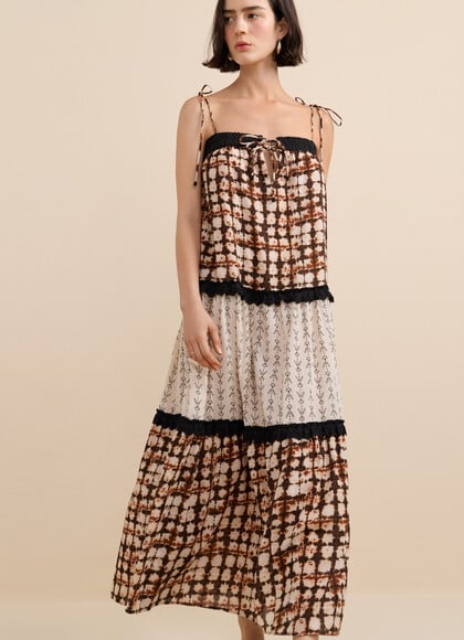 STRAPPY MIDI DRESS
