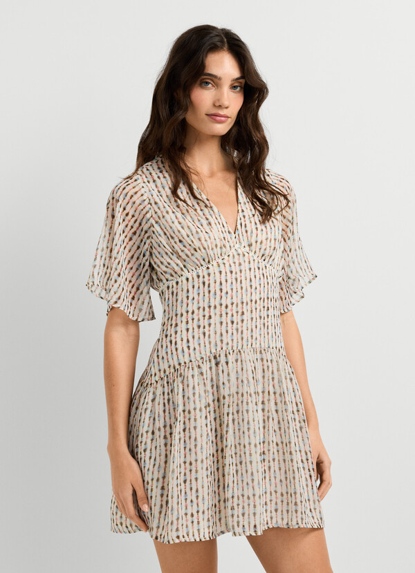 IKAT PRINT MINI DRESS