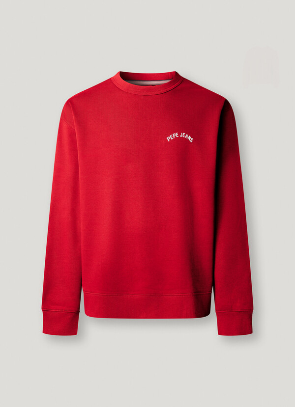 CREW NECK BACK PRINT SWEATSHIRT