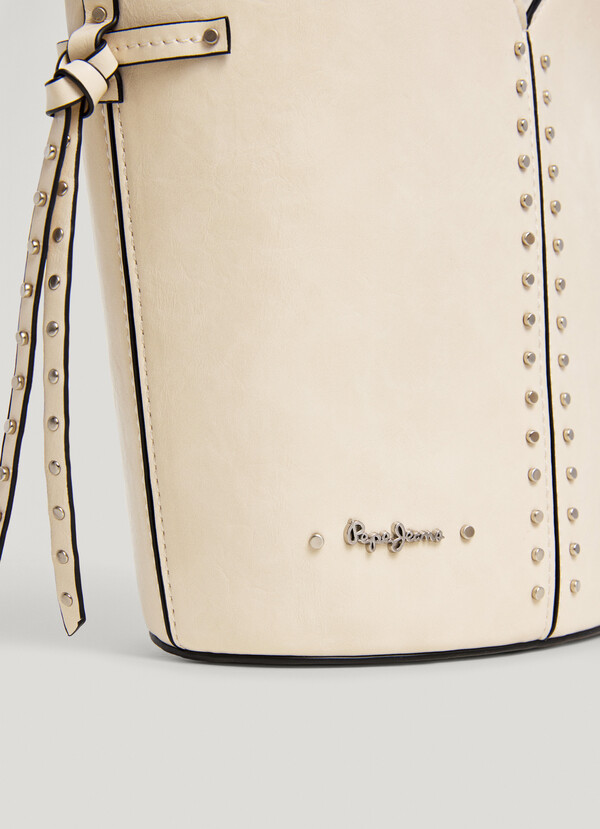 LEATHER EFFECT SHOULDER BAG