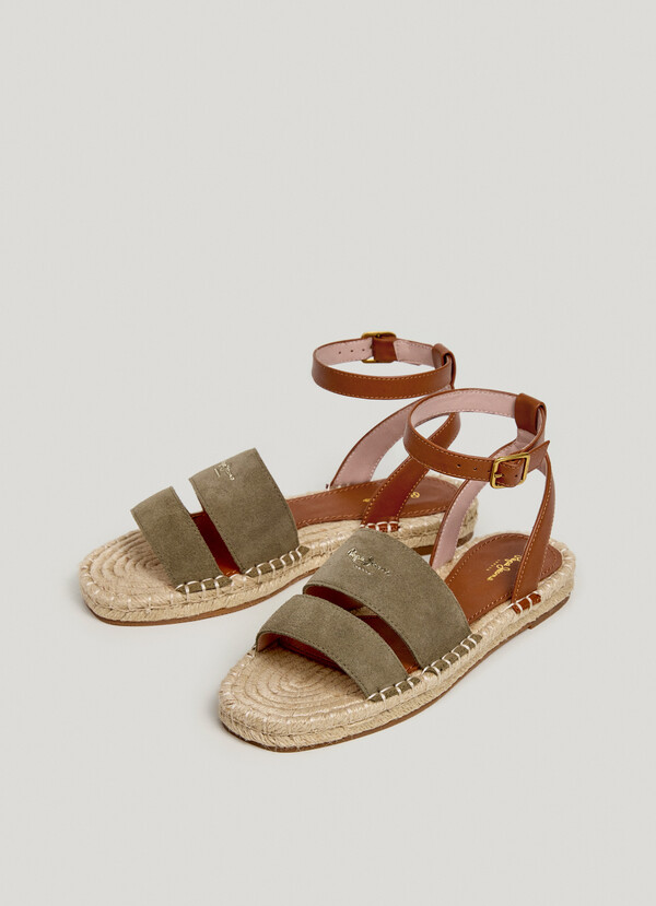 FLAT JUTE SANDALS