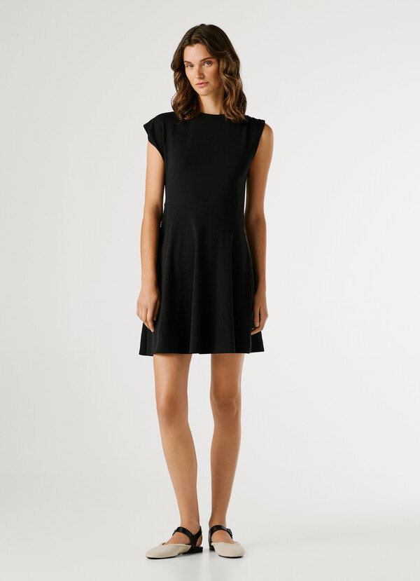 ASYMMETRIC MINI DRESS