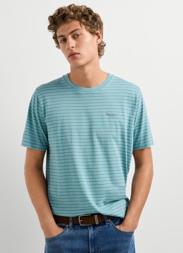 REGULAR FIT STRIPED T-SHIRT