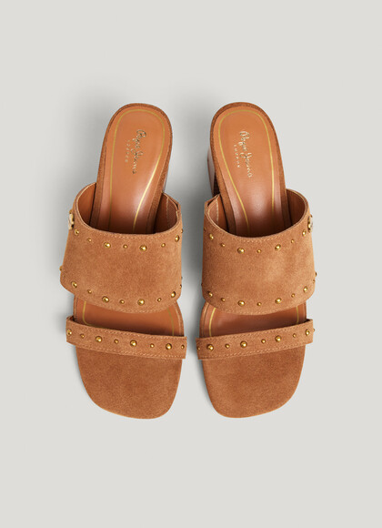 MULE SANDALS IN SUEDE