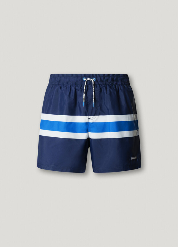 COLOR BLOCK SWIM SHORTS
