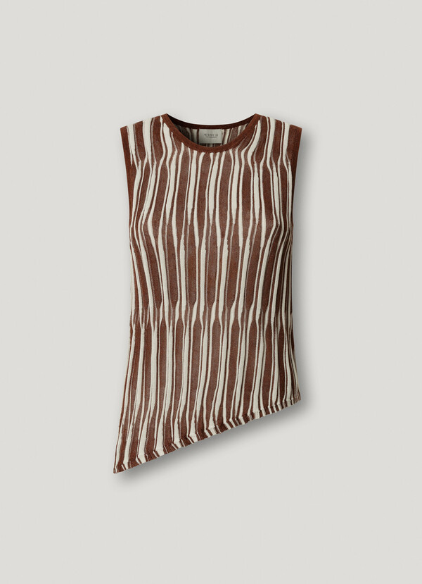 ASYMMETRIC KNIT TOP