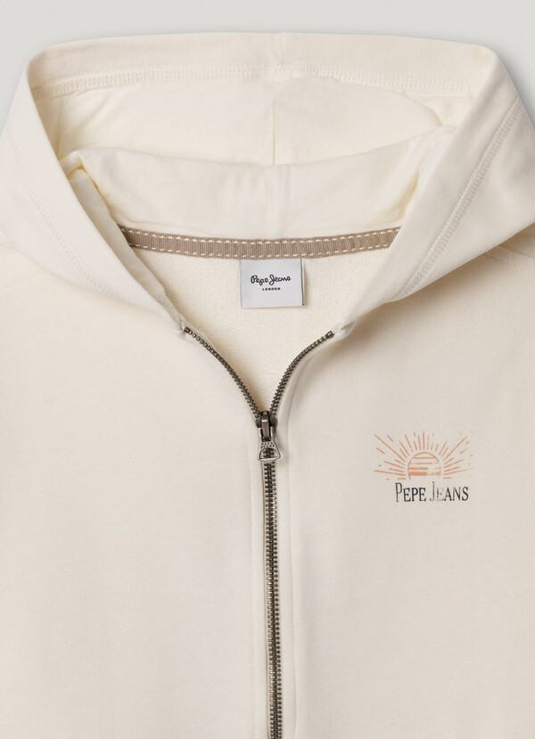 RELAXED FIT FULL ZIP HOODIE