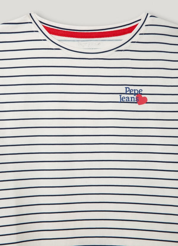 RELAXED FIT STRIPED T-SHIRT