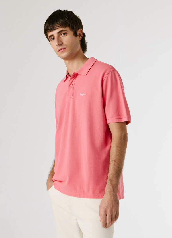GARMENT DYED PIQUE POLO SHIRT