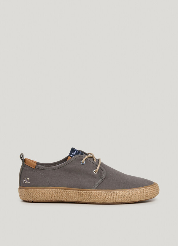 ZAPATOS BLUCHER CON DETALLES EN YUTE