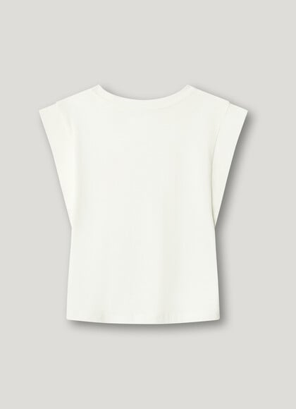 PRINTED SLEEVELESS T-SHIRT