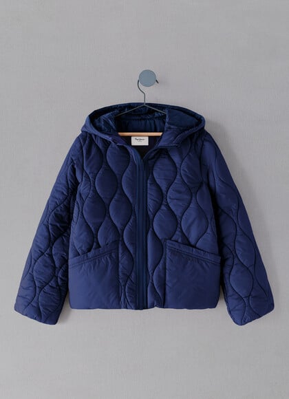QUILTED PUFFER JACKET WITH HOOD