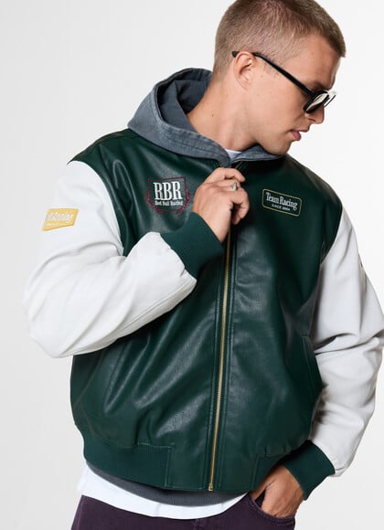 BOMBER JACKET WITH LOGO