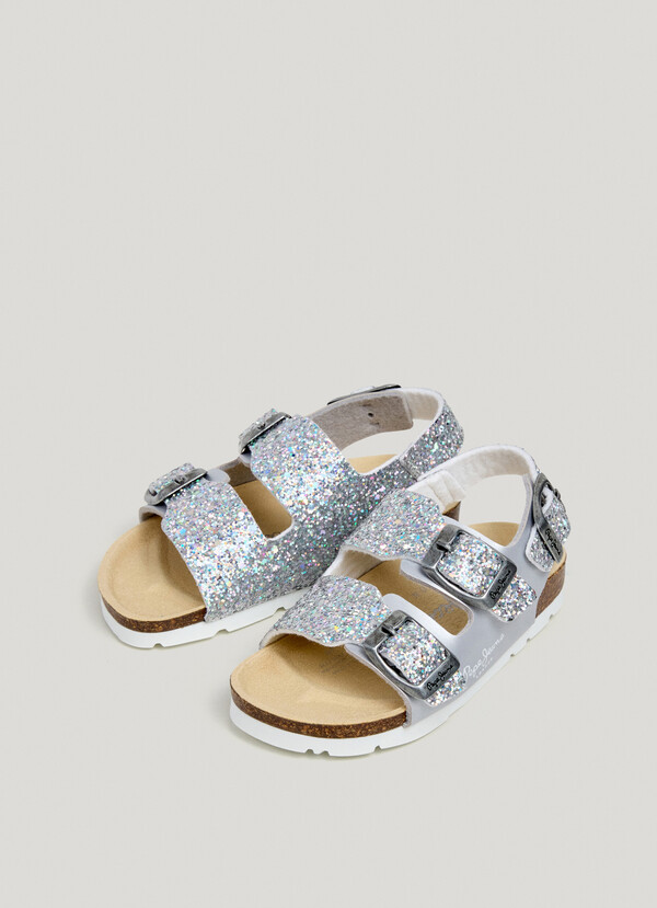 SANDALS WITH GLITTER DETAILS