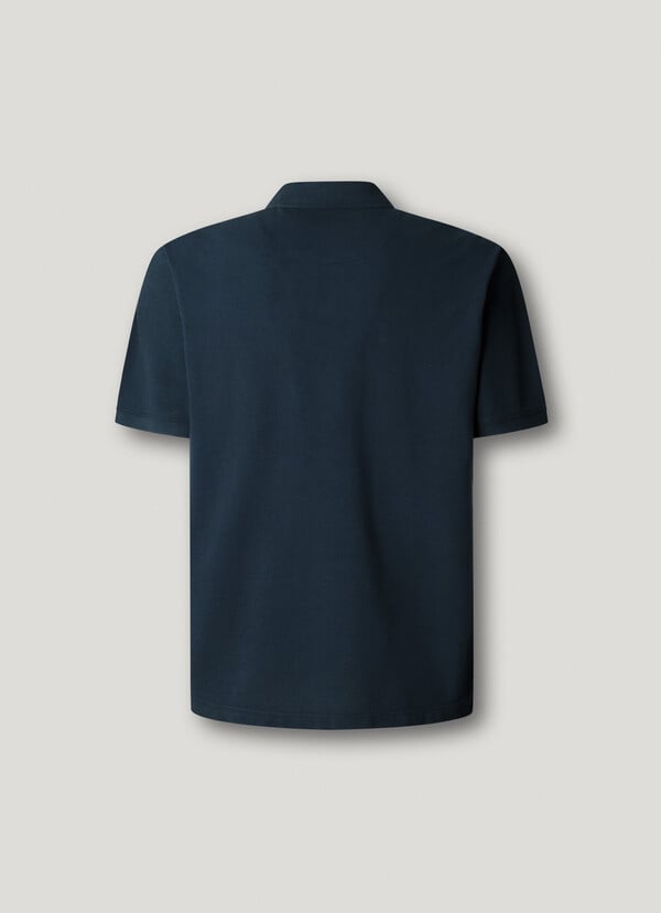 GARMENT DYED PIQUE POLO SHIRT