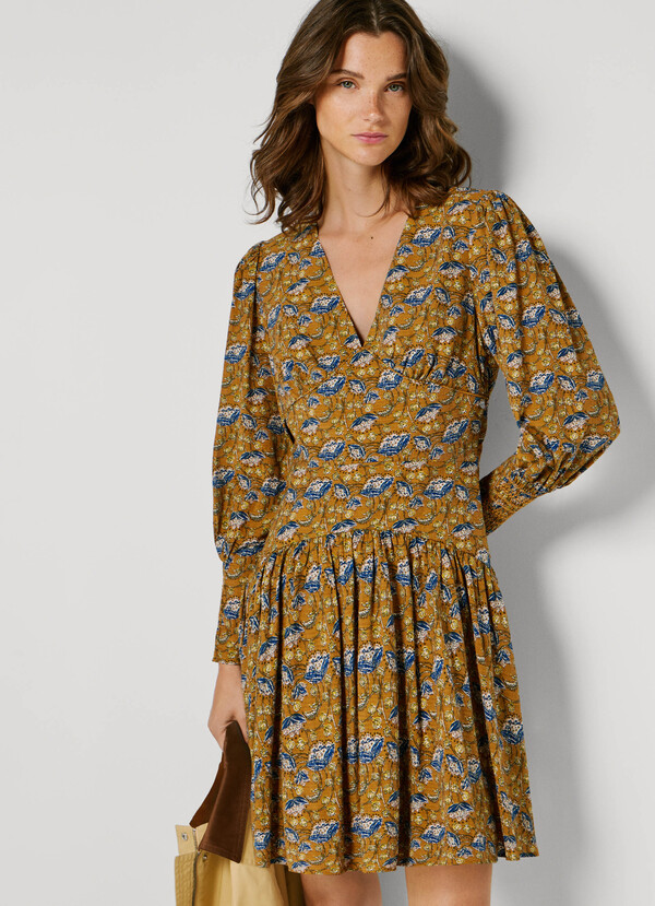 FLORAL PRINT MINI DRESS