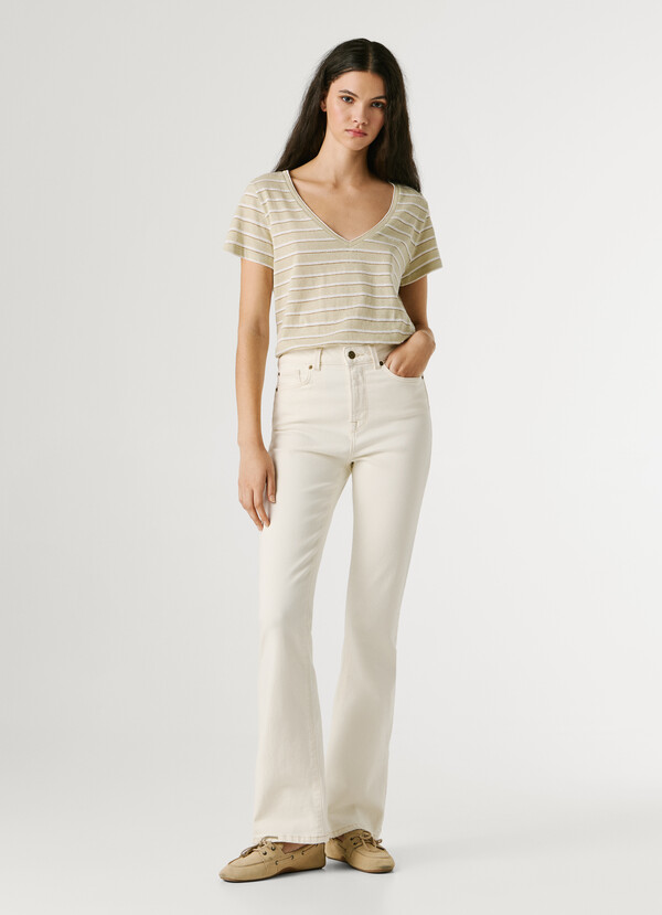 HIGH-RISE FLARE FIT JEANS - DION