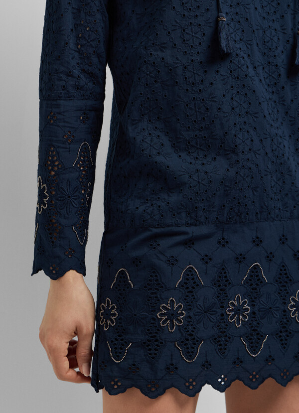 OPENWORK DETAIL MINI DRESS
