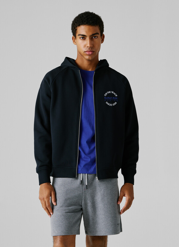 RELAXED FIT ZIP SWEATSHIRT