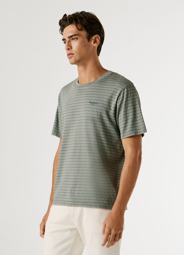 REGULAR FIT STRIPED T-SHIRT