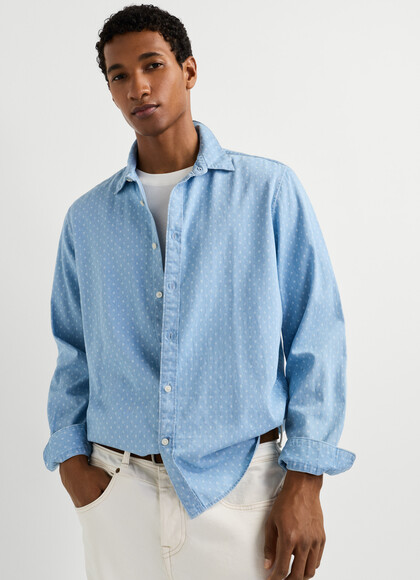 REGULAR FIT CHAMBRAY SHIRT