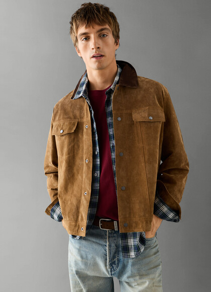 REGULAR FIT LEATHER JACKET