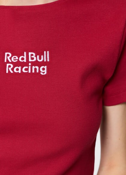 RIBBED EMBROIDERED LOGO T-SHIRT