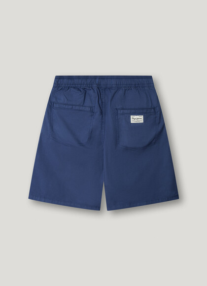 ADJUSTABLE WAIST POPLIN SHORTS