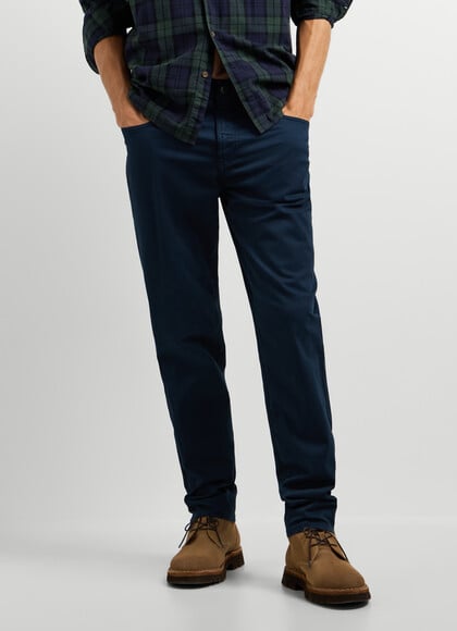 TAPER FIT 5-POCKET TROUSERS