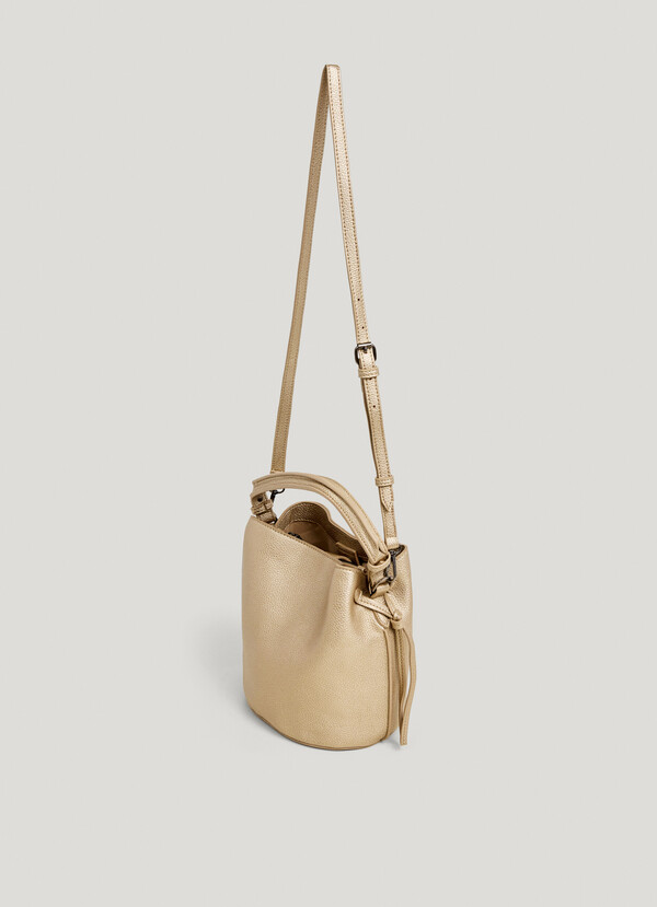 BUCKET BAG IN LEATHER EFFECT