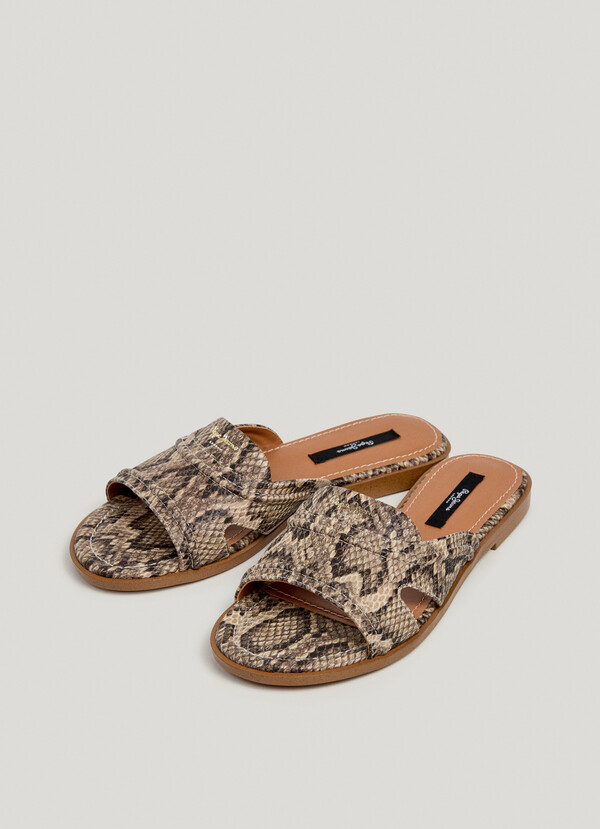 ANIMAL PRINT SANDALS