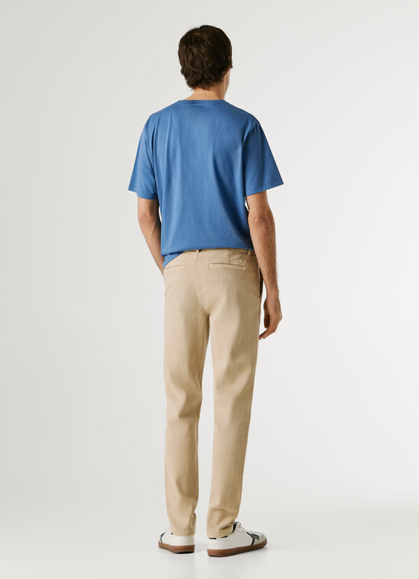 TAPERED FIT CHINO TROUSERS