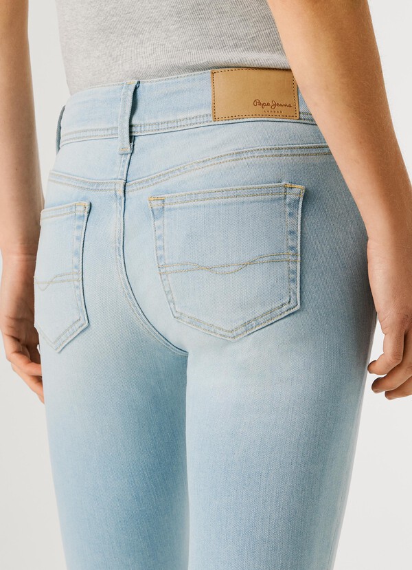 PIMLICO- LOW-RISE FLARE FIT JEANS
